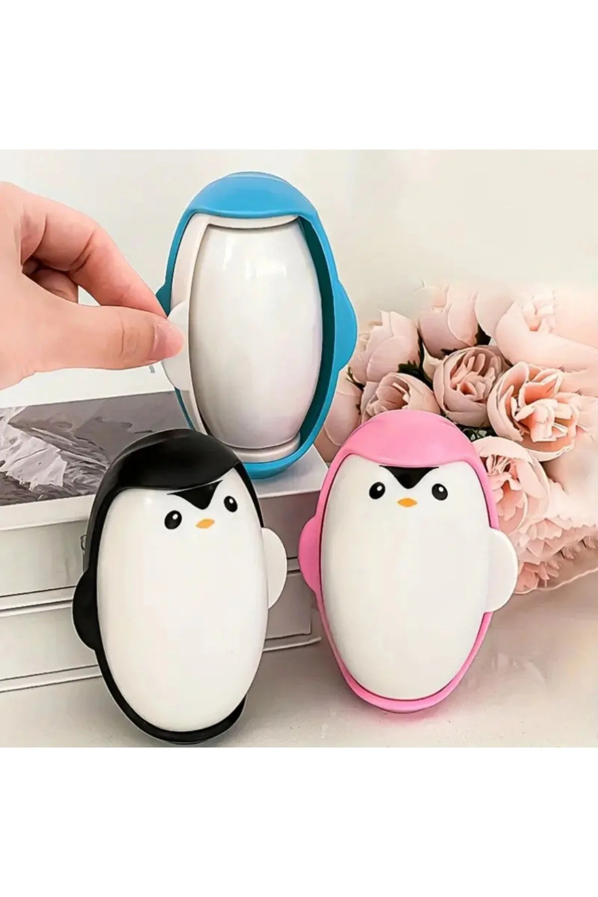 Yeniden Kullanılabilir Penguen Tasarımlı Tüy Toplayıcı