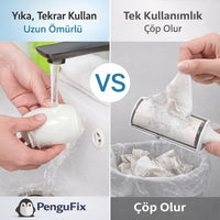 Sevimli Penguen Tüy Temizleyici Rulo